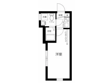 HIDAMARI(1K/2階)の間取り写真