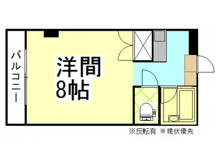 ファイブ南方(1K/1階)の間取り写真