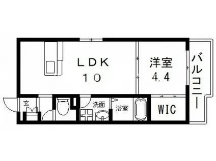 ARCA弥刀駅前(1LDK/3階)の間取り写真