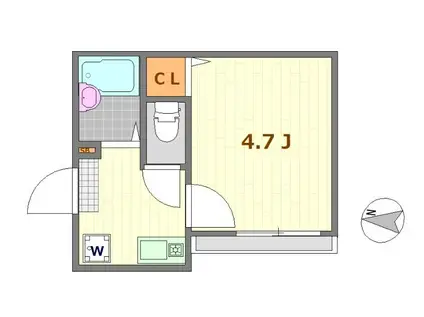 ノーザンロード保谷(1K/2階)の間取り写真