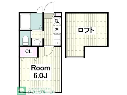 フォンテーヌ川崎(1K/1階)の間取り写真