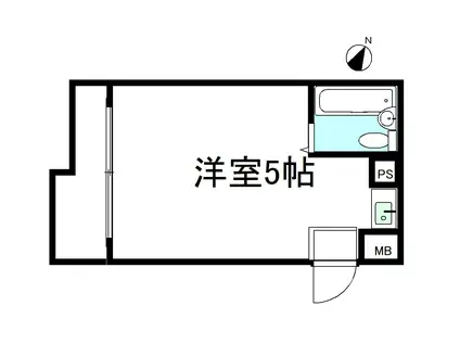 コア神明(ワンルーム/3階)の間取り写真