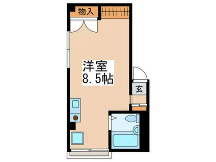 アストンヴィラ(ワンルーム/2階)の間取り写真