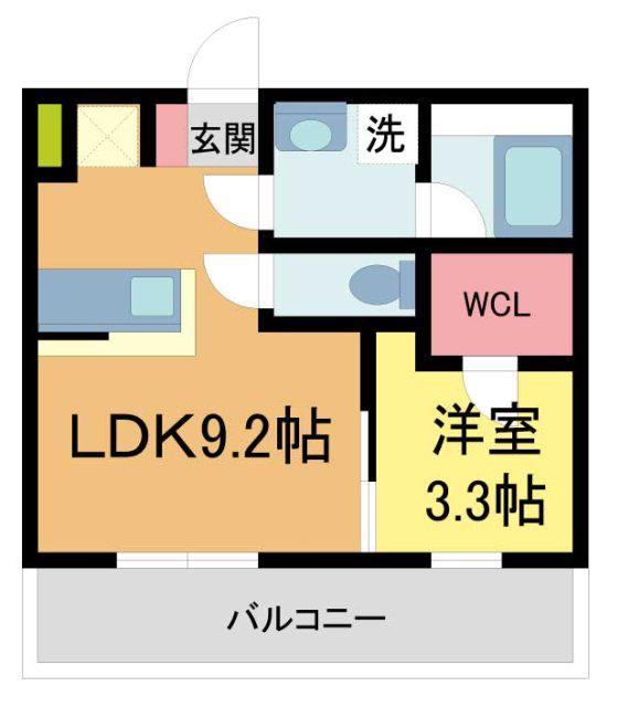 GAZELLE NOAH川西池田(1LDK/3階)の間取り写真