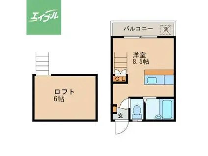 Y&Tビル(ワンルーム/4階)の間取り写真