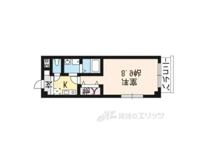 ボヌールS(1K/9階)の間取り写真