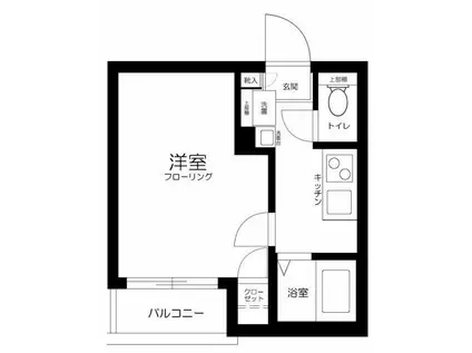 CASA DOLCE HIGASHI NAKANO(1K/2階)の間取り写真