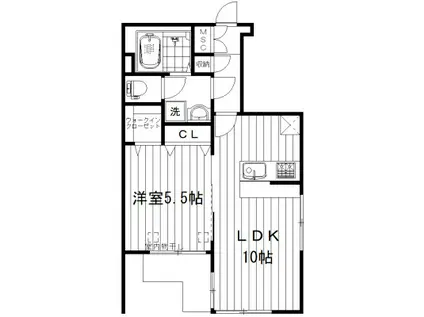 光ハウス(1LDK/1階)の間取り写真