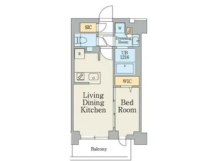 クレストコート大岡山(1LDK/3階)の間取り写真