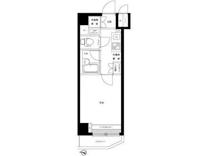 ルーブル明大前(1K/2階)の間取り写真