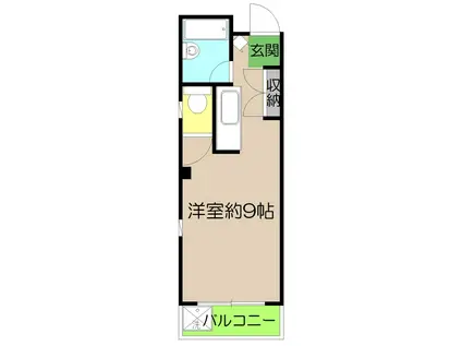 エトワール愛宕I(ワンルーム/3階)の間取り写真