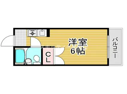 JSC天神ノ森(ワンルーム/3階)の間取り写真