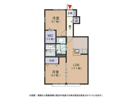 クリーンハイツ砂島(2LDK/1階)の間取り写真