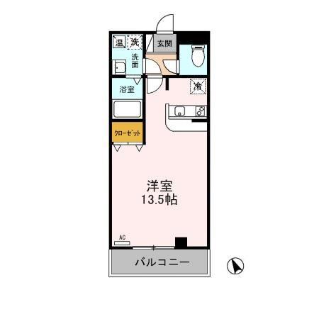 VILLE EST(ワンルーム/3階)の間取り写真