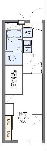レオパレスエスポワール(1K/1階)の間取り写真