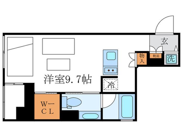 COTO GLANCE 御所北(ワンルーム/3階)の間取り写真