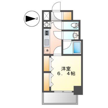 AVANTI ATSUTA(1K/6階)の間取り写真