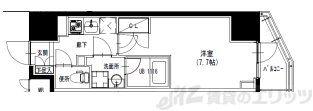 S-RESIDENCE曳舟(1K/7階)の間取り写真