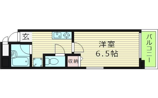 グリーンプラザ城東(1K/3階)の間取り写真