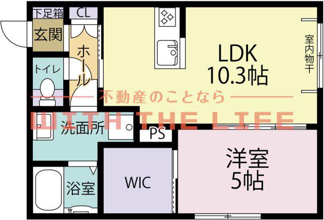K-IDEALTOSUII(1LDK/1階)の間取り写真