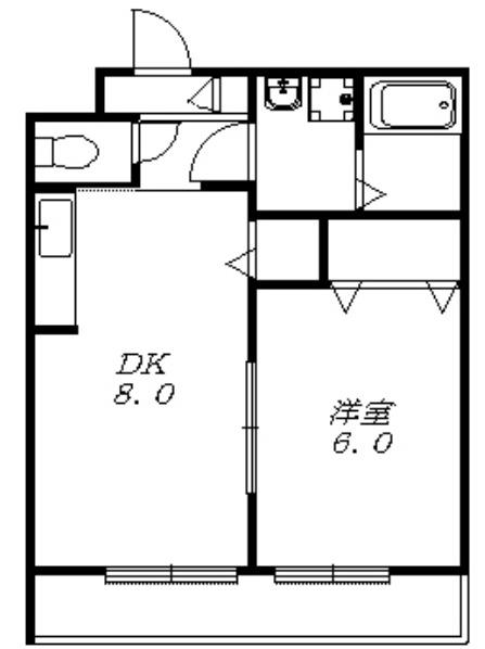 ディアコート・ソレイユII(1LDK/3階)の間取り写真