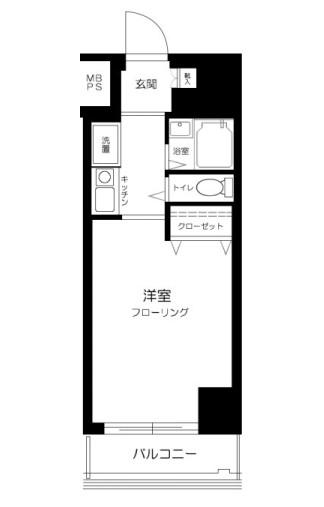 日神パレステージ目白(1K/6階)の間取り写真