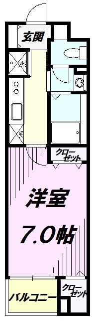 ライゼプラッツ(1K/5階)の間取り写真