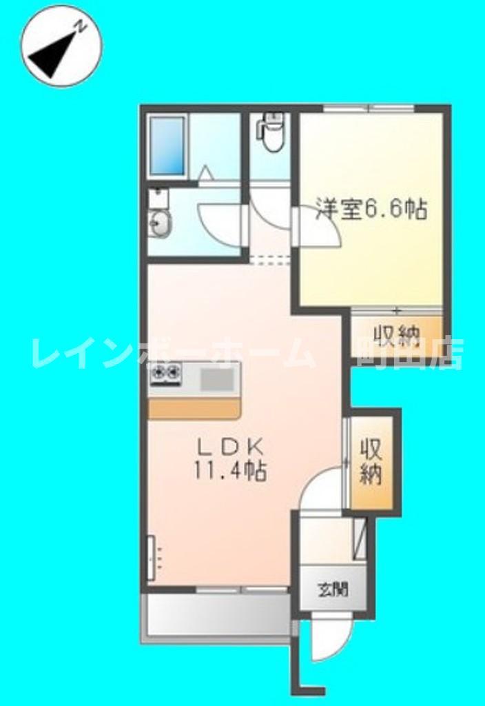 サンフォレスト(1LDK/1階)の間取り写真