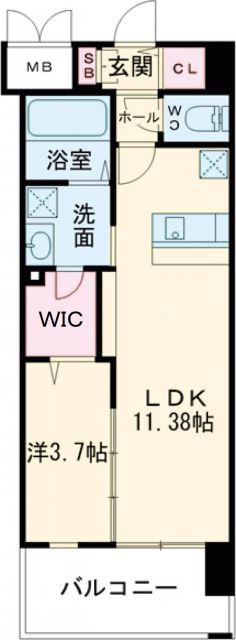 LEGEND高見(1LDK/2階)の間取り写真