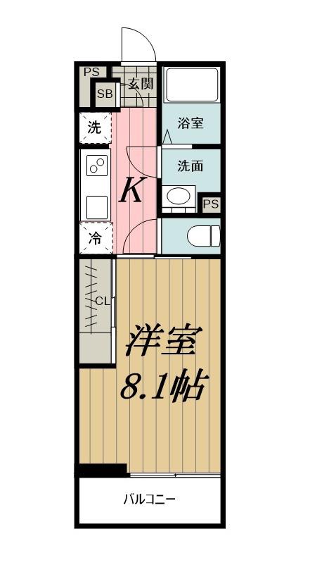 リブリ・IRIE(1K/3階)の間取り写真
