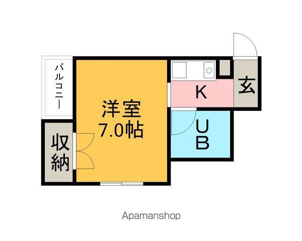 スカイルサクラ(1K/5階)の間取り写真