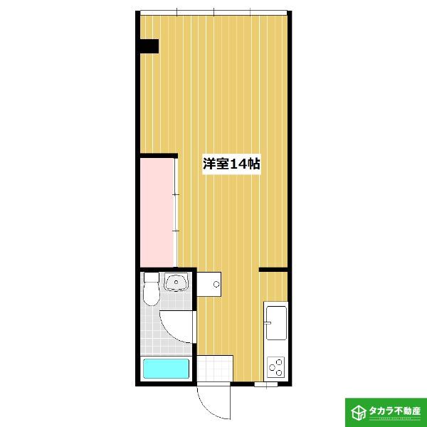 テラス石垣(1K/3階)の間取り写真