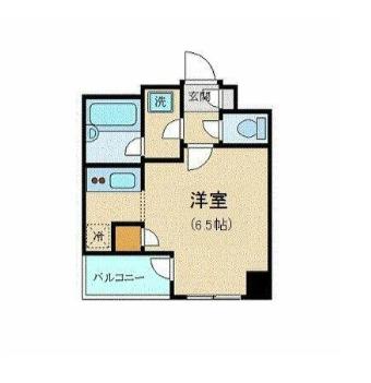 グラーサ銀座イースト(1K/6階)の間取り写真