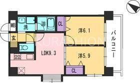 コンダクト福岡東(2LDK/6階)の間取り写真