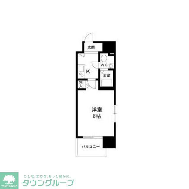 エコロジー鶴舞レジデンス(1K/7階)の間取り写真