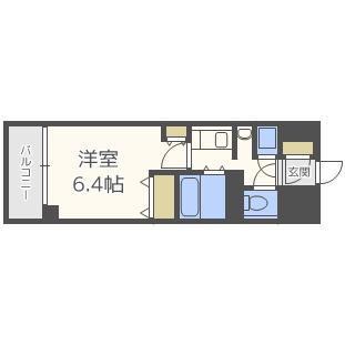 プランドールM西長堀(1K/7階)の間取り写真
