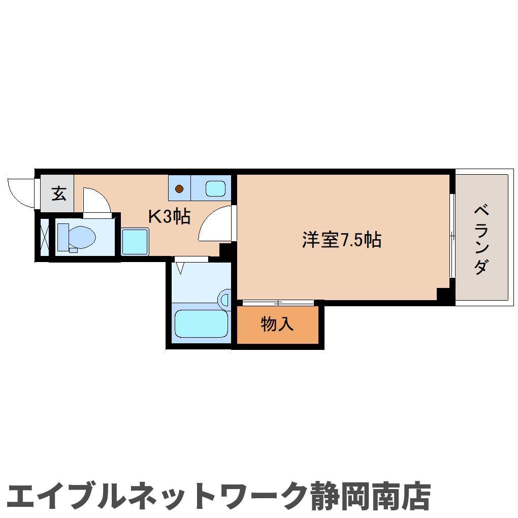 グランエスト(1K/2階)の間取り写真