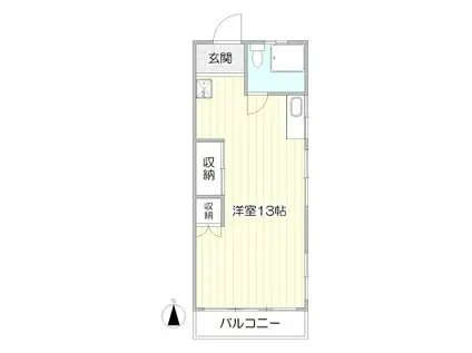 第2川島ビル(ワンルーム/2階)の間取り写真