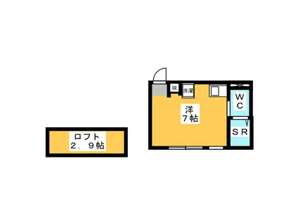 エム.オーゼット笹塚(ワンルーム/2階)の間取り写真