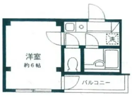 高円寺MハウスB棟(1K/2階)の間取り写真