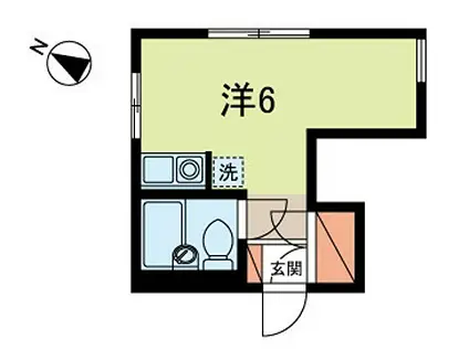 コーポ・ノブ(ワンルーム/1階)の間取り写真