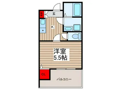 ECO STATION HOUSE(1K/3階)の間取り写真