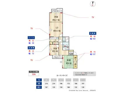 プラザ新川崎(3LDK/3階)の間取り写真