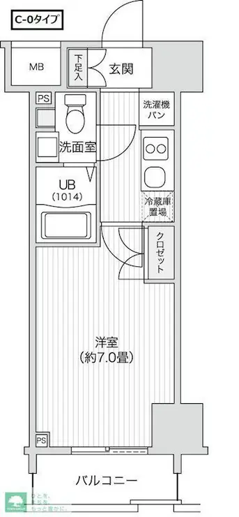 レジディア笹塚Ⅱ 5階階 間取り