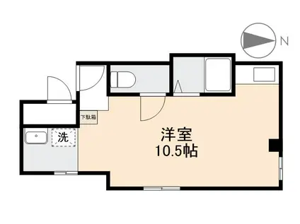 ルーブル・ラ・メゾン(ワンルーム/3階)の間取り写真