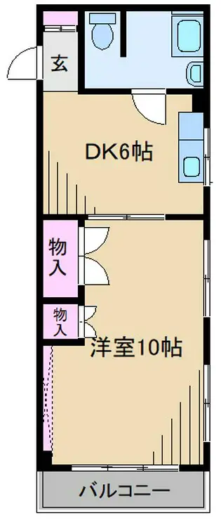 日吉ときわ台コーポ 5階階 間取り