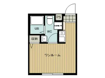 リベルタ秦野(ワンルーム/1階)の間取り写真