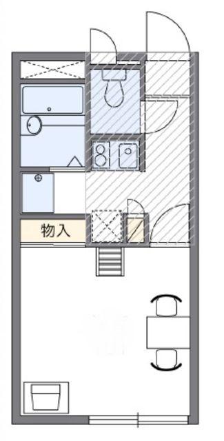 レオパレスCEDAR17169(1K/1階)の間取り写真