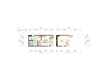 ハーモニーテラス旭ケ丘VII(1K/1階)の間取り写真