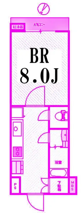 GSハイム山下町 2階階 間取り